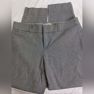 BANANA REPUBLIC Black‎ and White Houndstooth Dress Pants (#1,409)